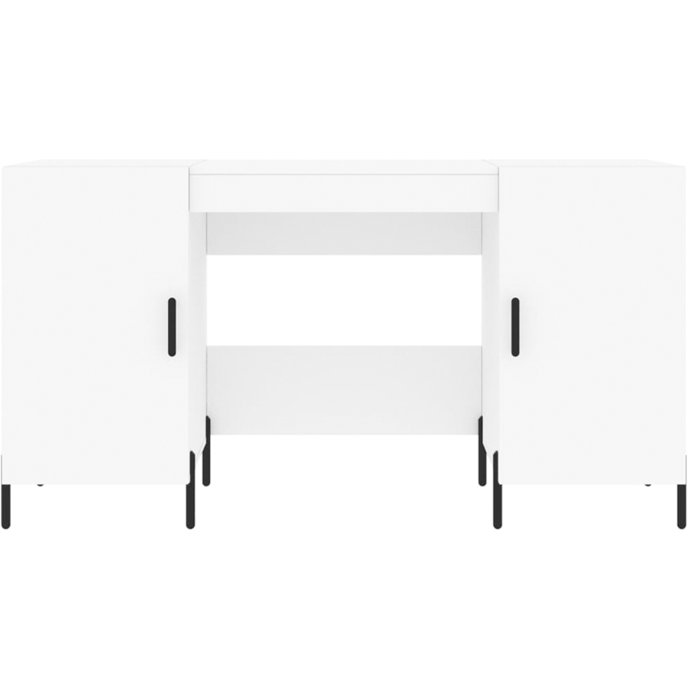 vidaXL 2 Door Modern Desk White Image 6