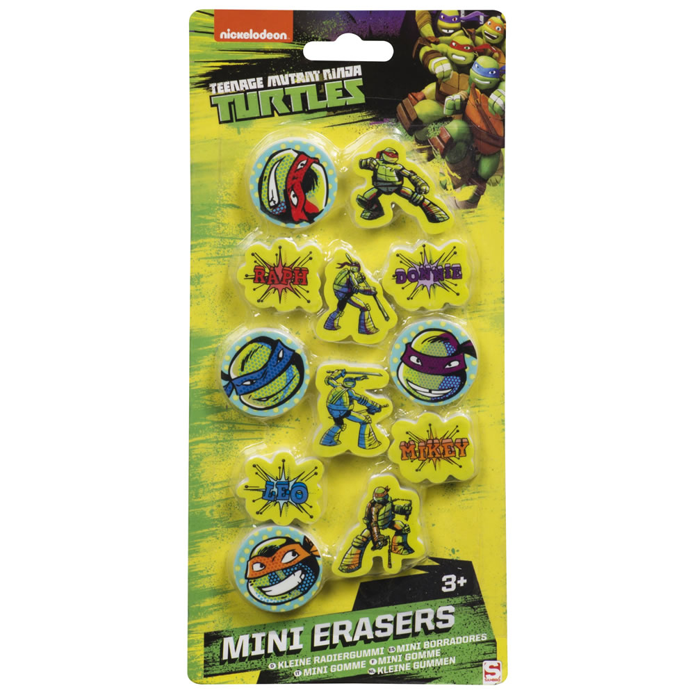 Turtles Mini Erasers 12 pack Image 2