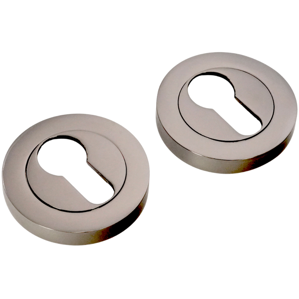 Spira Brass Black Nickel Euro Profile Escutcheon 2 Pack Image 2