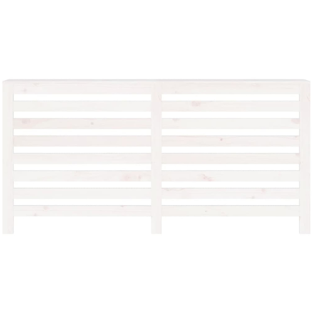 vidaXL White Solid Pine Wood Radiator Cover 169 x 19 x 84cm Image 4