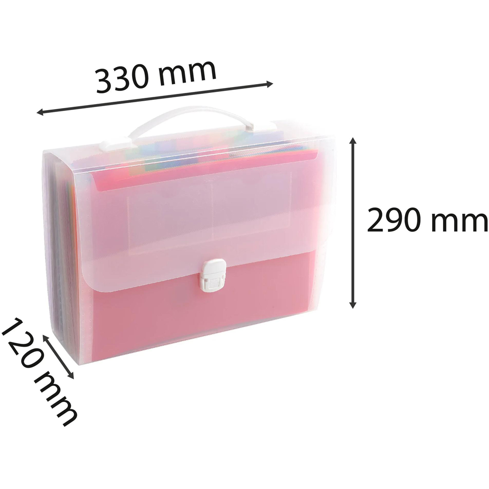 Exacompta Crystal 24 Compartment Expanding File 4 Pack Image 8