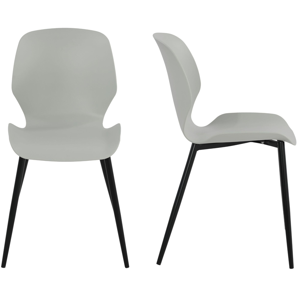 Core Products Aspen Carnaby 4 Seater Sintered Stone Plastic Round Dining Set Light Grey Image 4