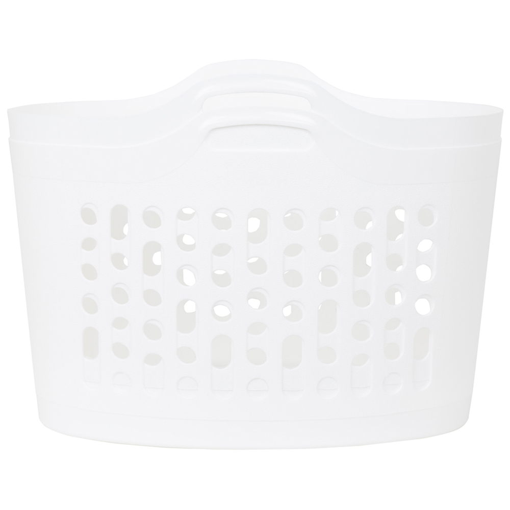 Wham 4 Piece Plastic Flexi Basket Set Ice White 2 x 8L/2 x 50L Image 3