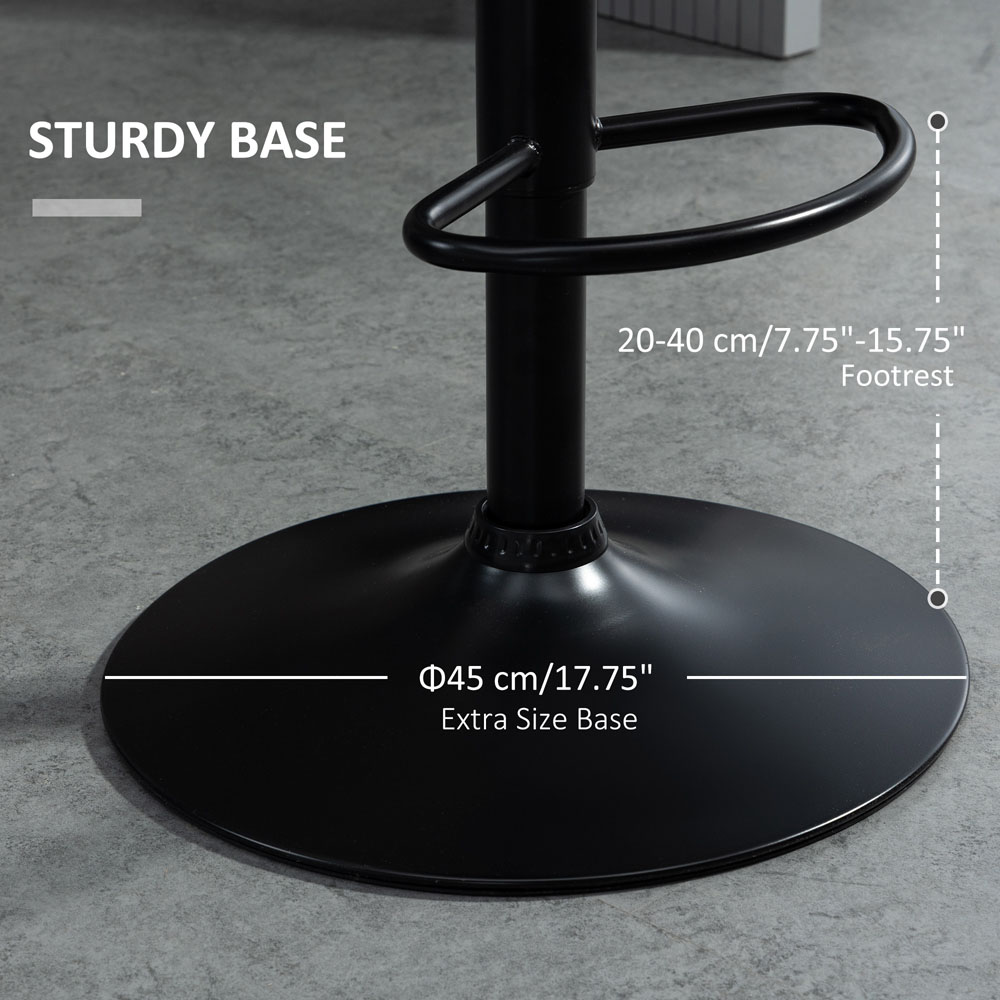 Portland Blue Luxurious Velvet Touch Bar Stool Set of 2 Image 6
