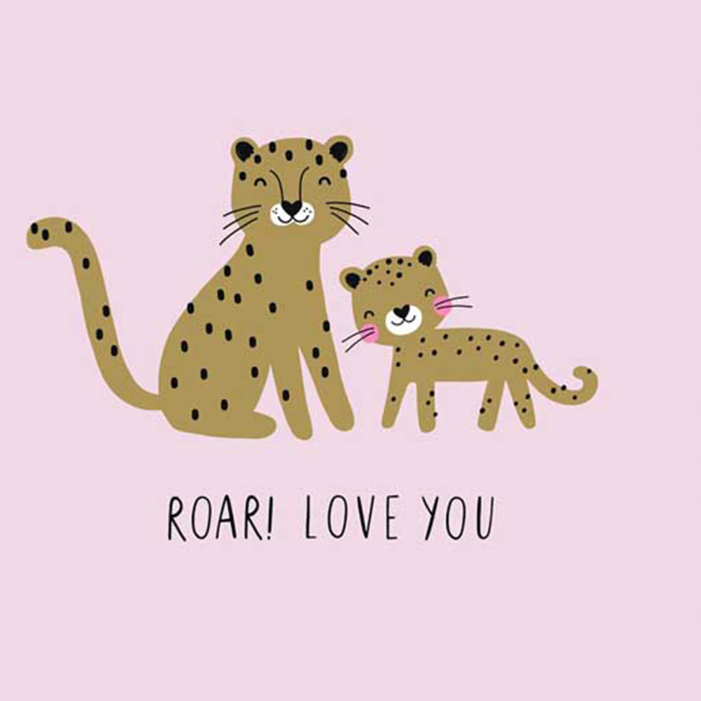 Warren Reed Designer Large Roar Love You Suitcase Image 3