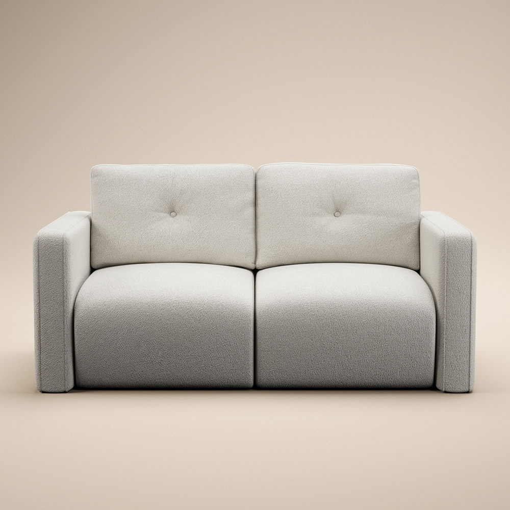 Solace+Co Wilfie 2 Seater Beige Chenille Sofa Image 3