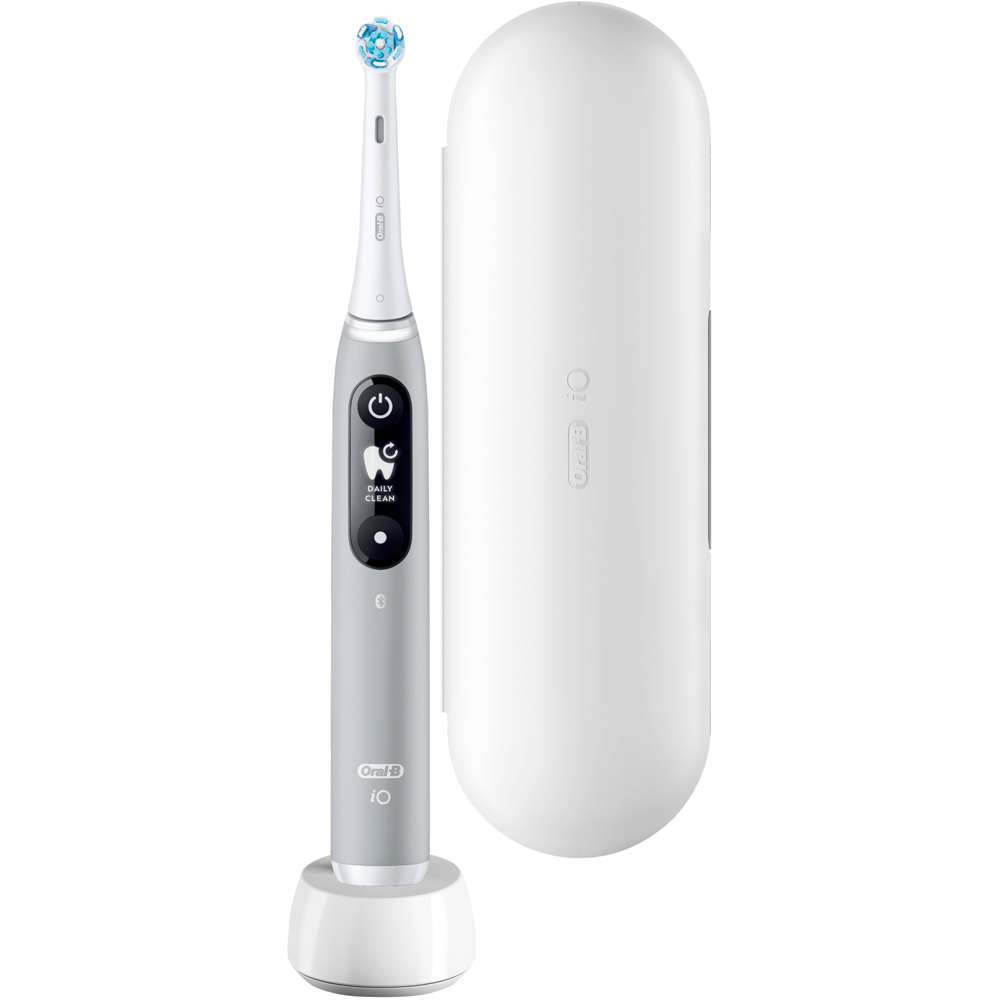 Oral-B iO Series 6 Grey Rechargeable Toothbrush Electric Toothbrush With Travel Case Image 2