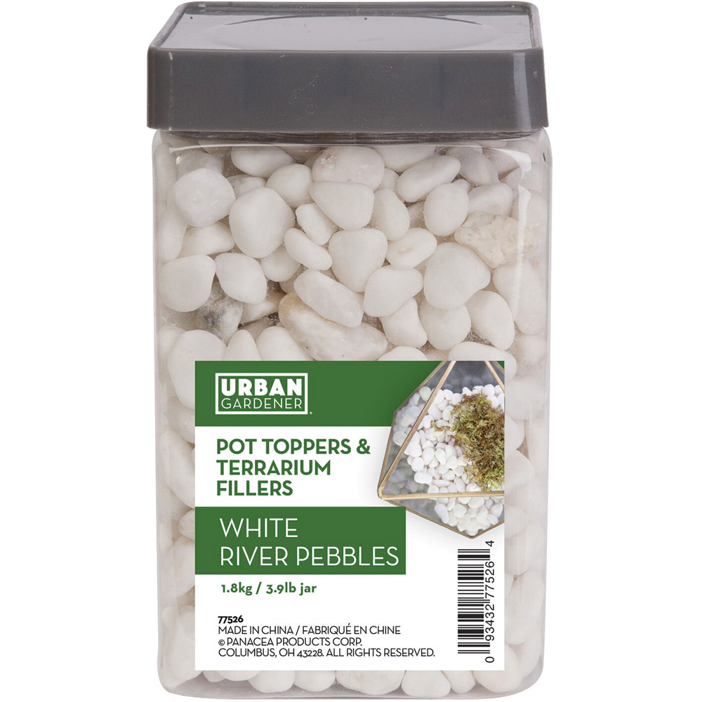 Urban Gardener White River Pebbles Pot Toppers 1.8kg Image 1