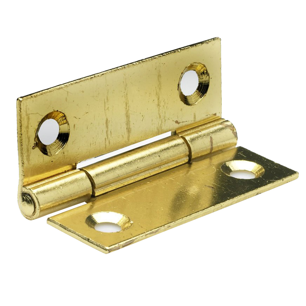 Wilko 50mm Brass Finish Butt Hinge 10 Pack Image
