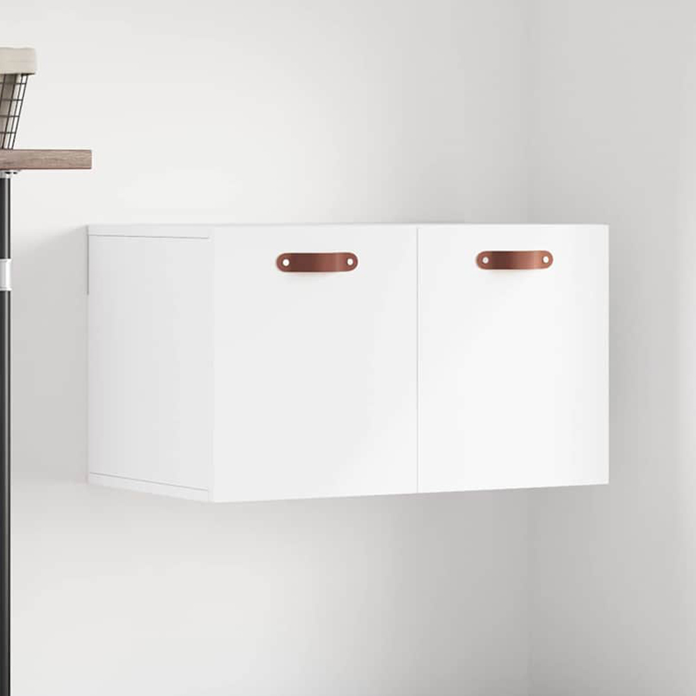 vidaXL 2 Door White Wall Cabinet Image 1