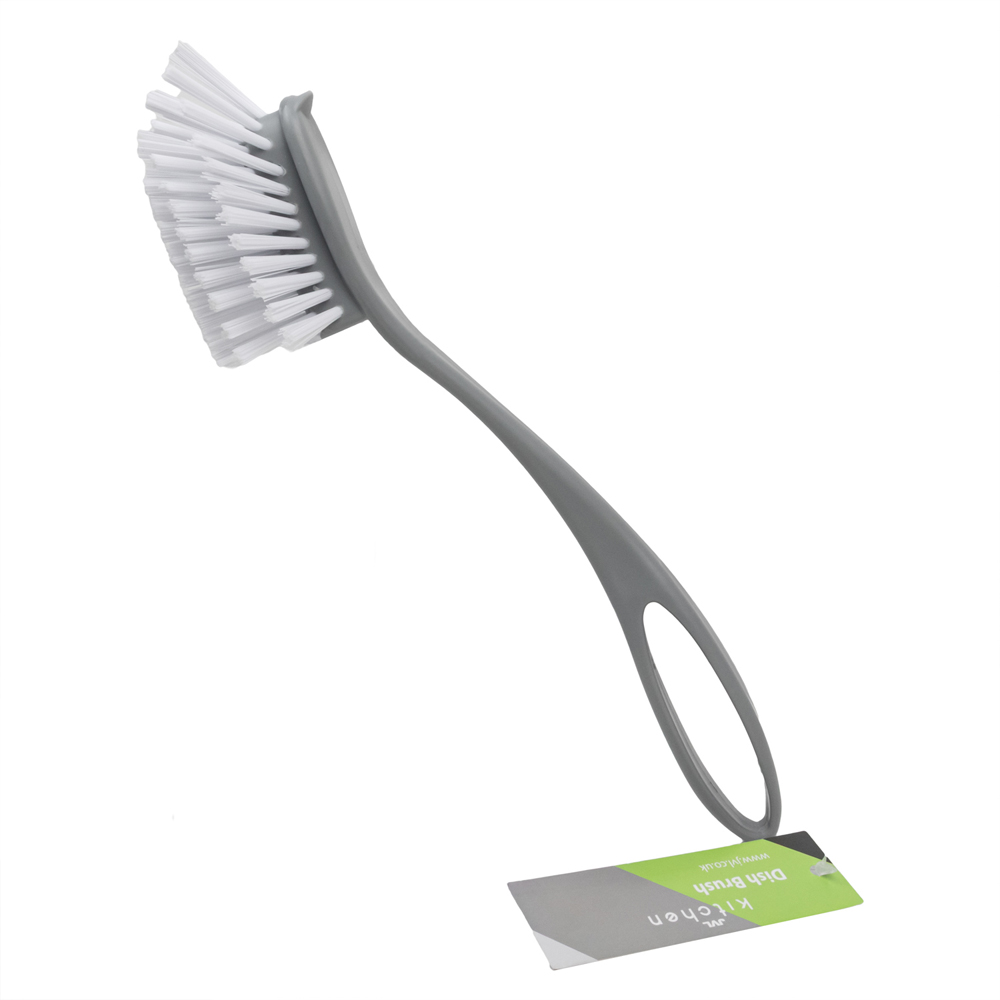 JVL Kitchen 3 Piece Grey Scrubbing Brush Set Image 2