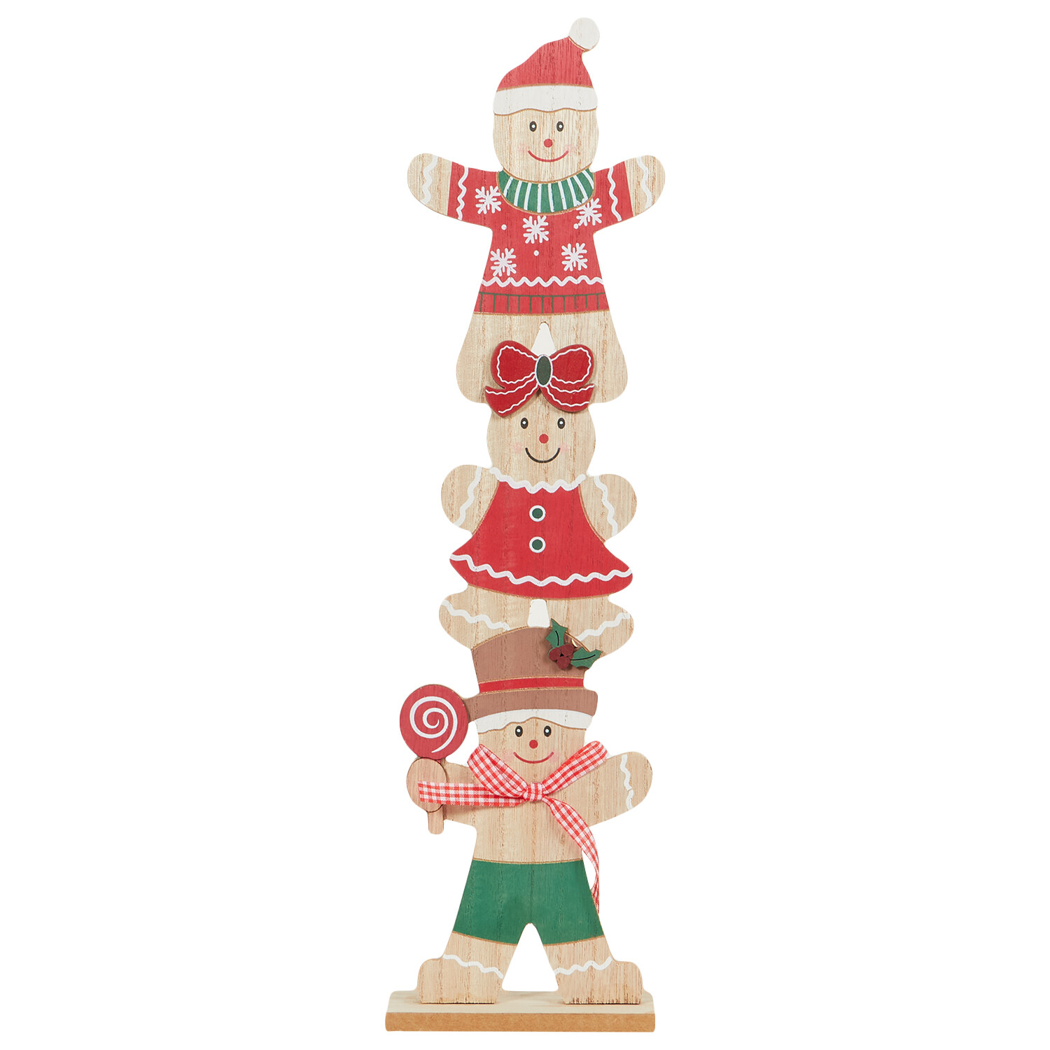 Stacking Gingerbread Characters - Multicolour Image 1