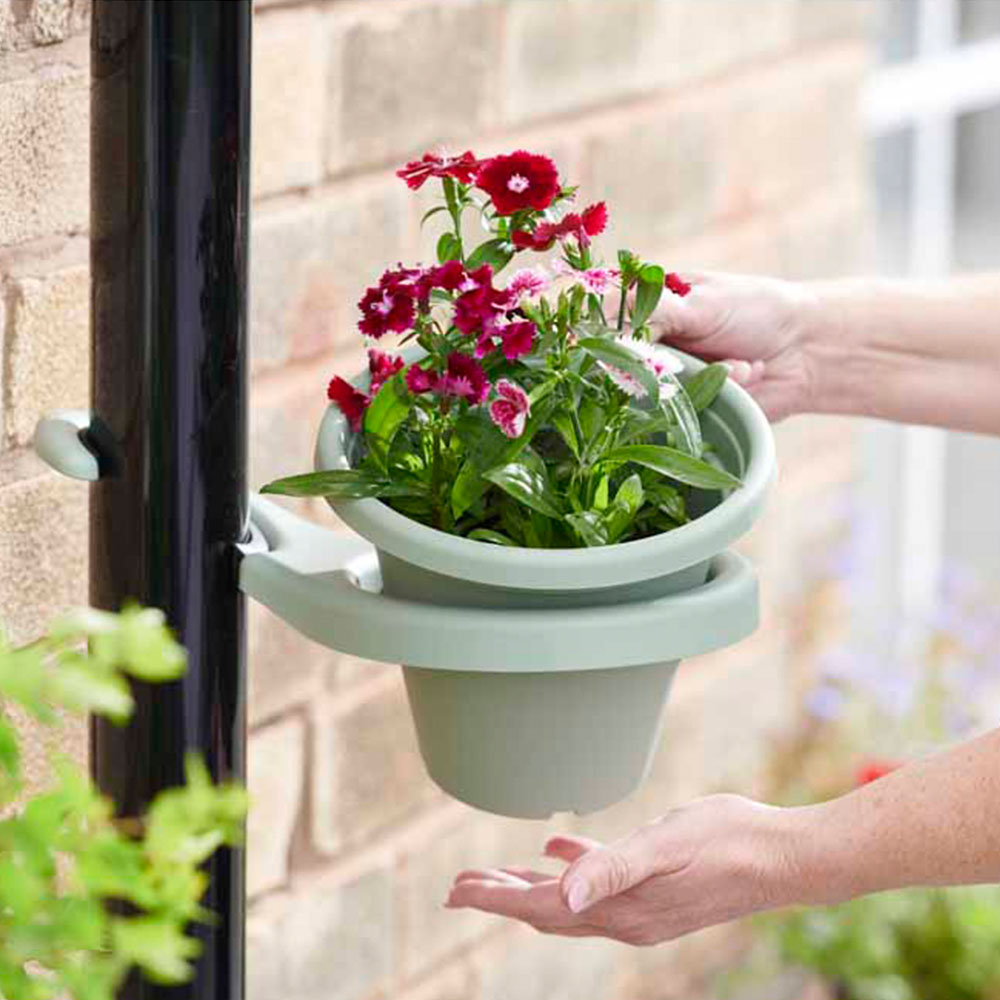 Clever Pots Sage Drain Pipe Pot Holder Wilko
