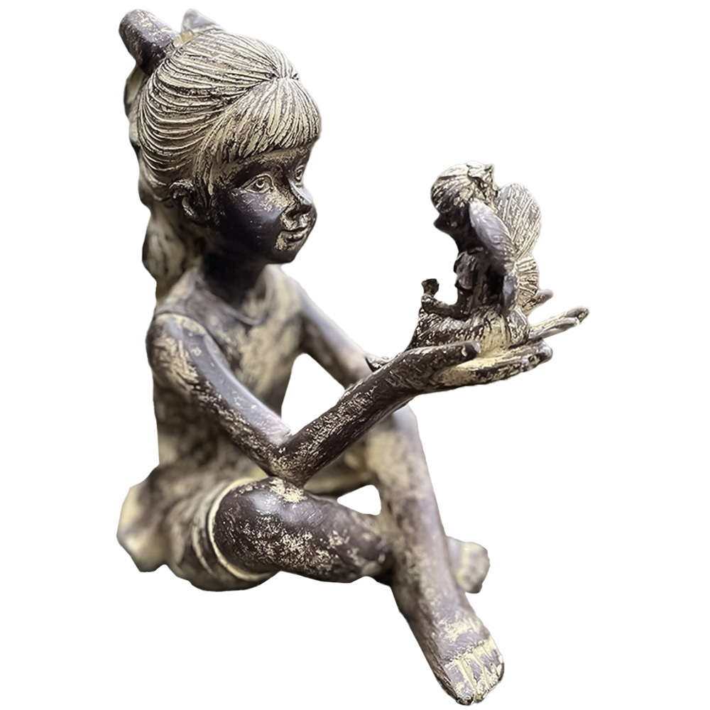 Marco Paul Sitting Girl With Fairy Image 1