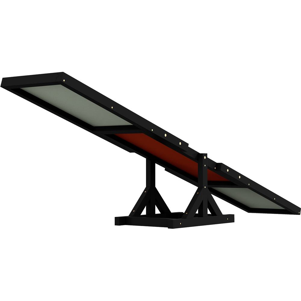 PawHut Big Black Dog Seesaw with AntiSlip Surface Image 3