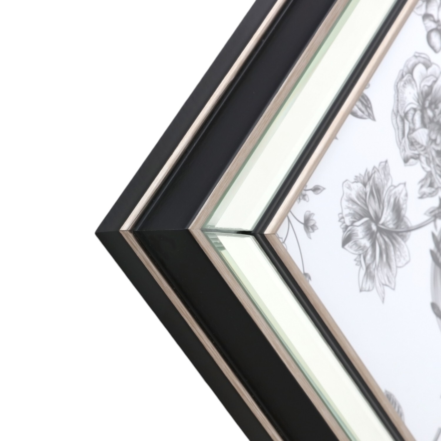 Mode Mirrored Photo Frame Silver 6 x 4in Image 5