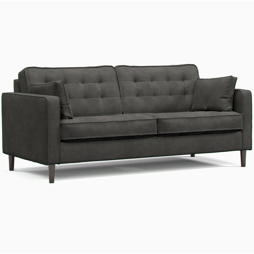 Eden 6 Seater Graphite Chenille Sofa Suite Image 3