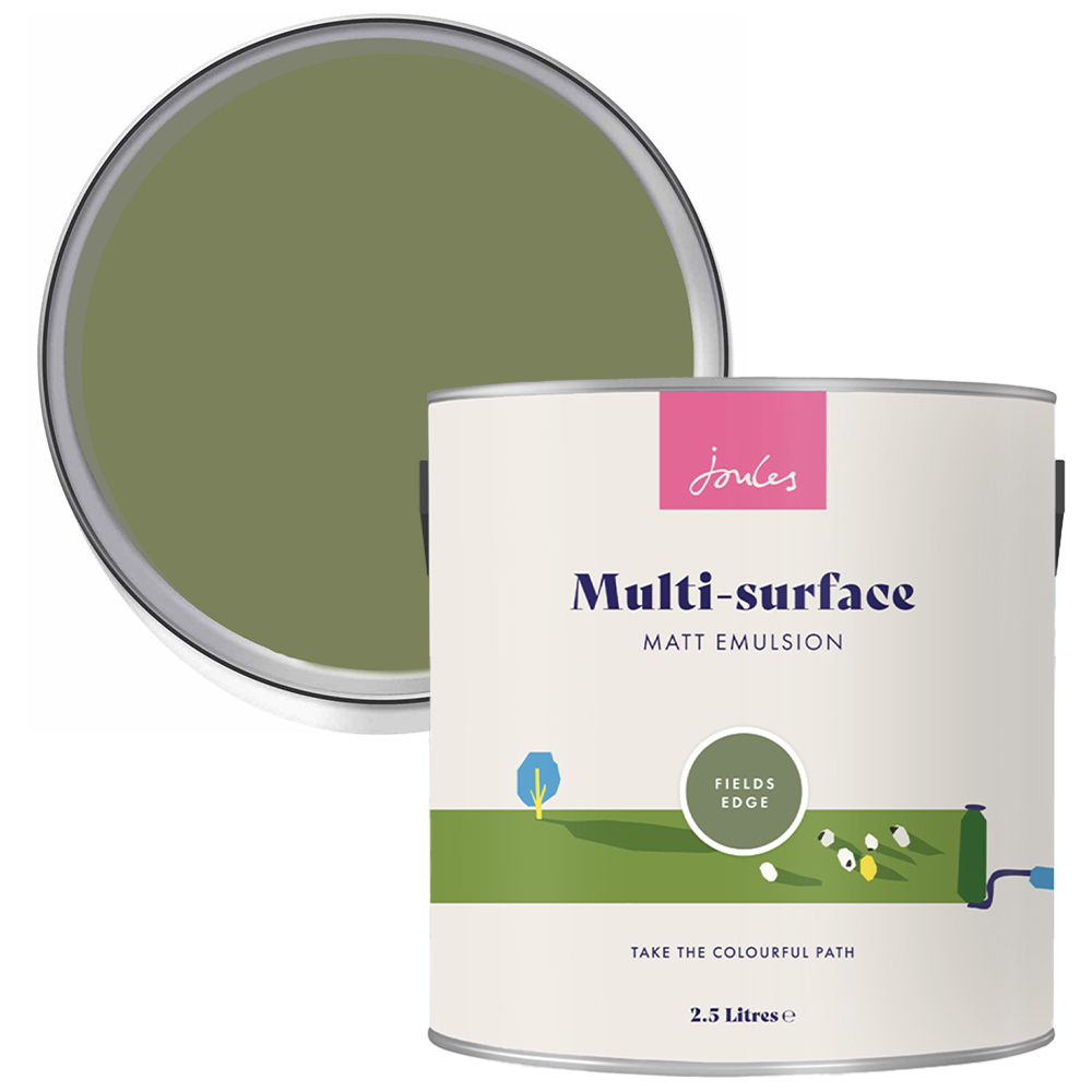 Joules Multi Surface Fields Edge Matt Emulsion Paint 2.5L Image 1
