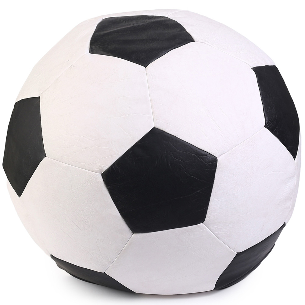Kaikoo Black and White Football Beanbag Image 2