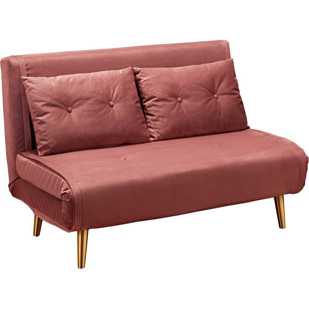 Madison 2 Seater Pink Sofa Bed Wilko