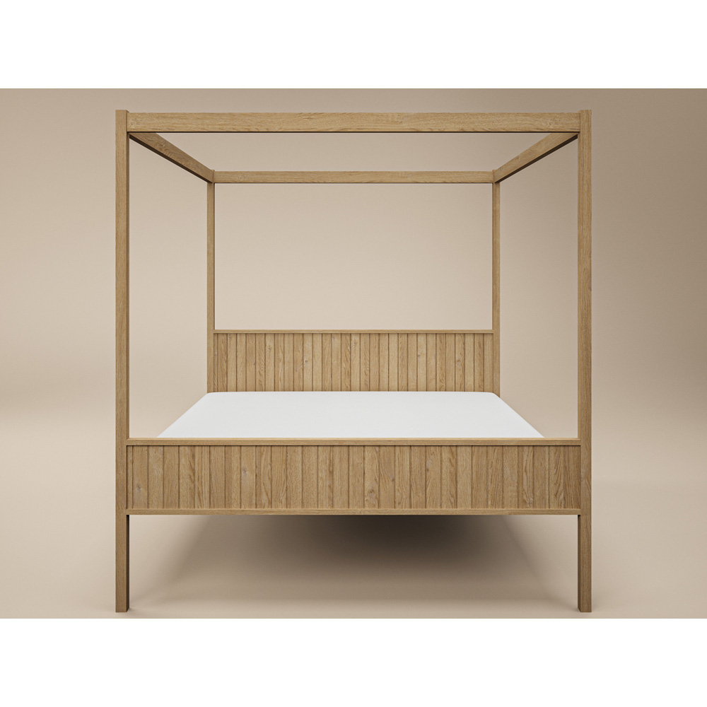 Flair Maddy Super King Size Natural 4 Poster Bed Image 3