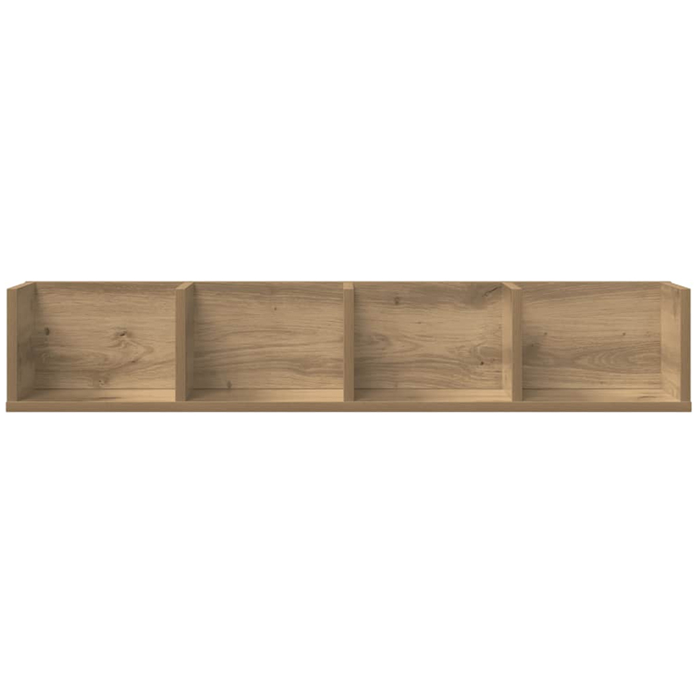 vidaXL 4 Shelf Artisan Oak Wall Shelf Image 3
