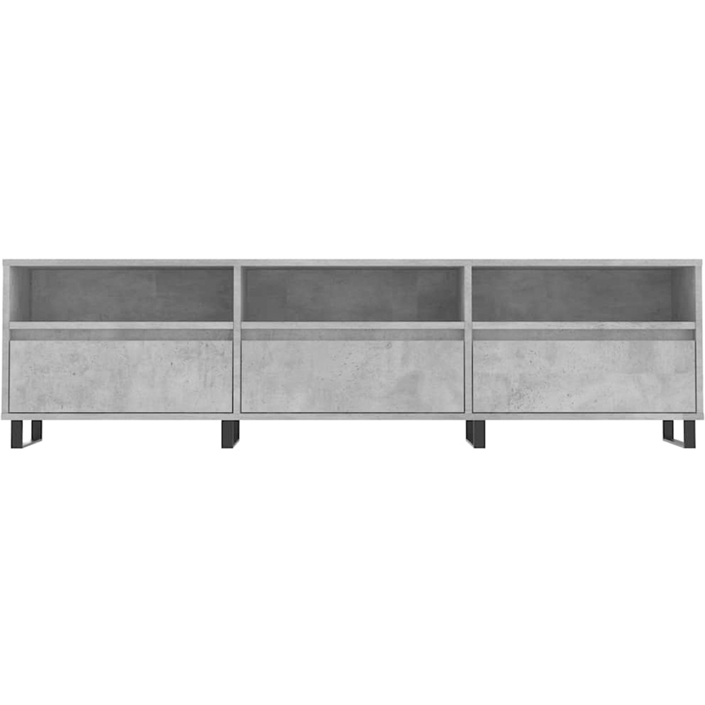 vidaXL 3 Door 3 Shelf Concrete Grey TV Cabinet Image 5