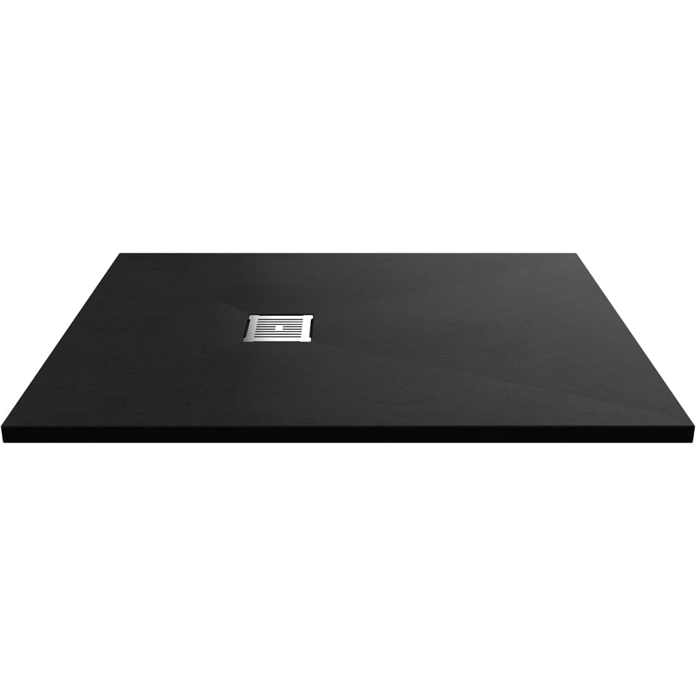 nuie Slate Black Rectangular Shower Tray 1200 x 900mm Image 1