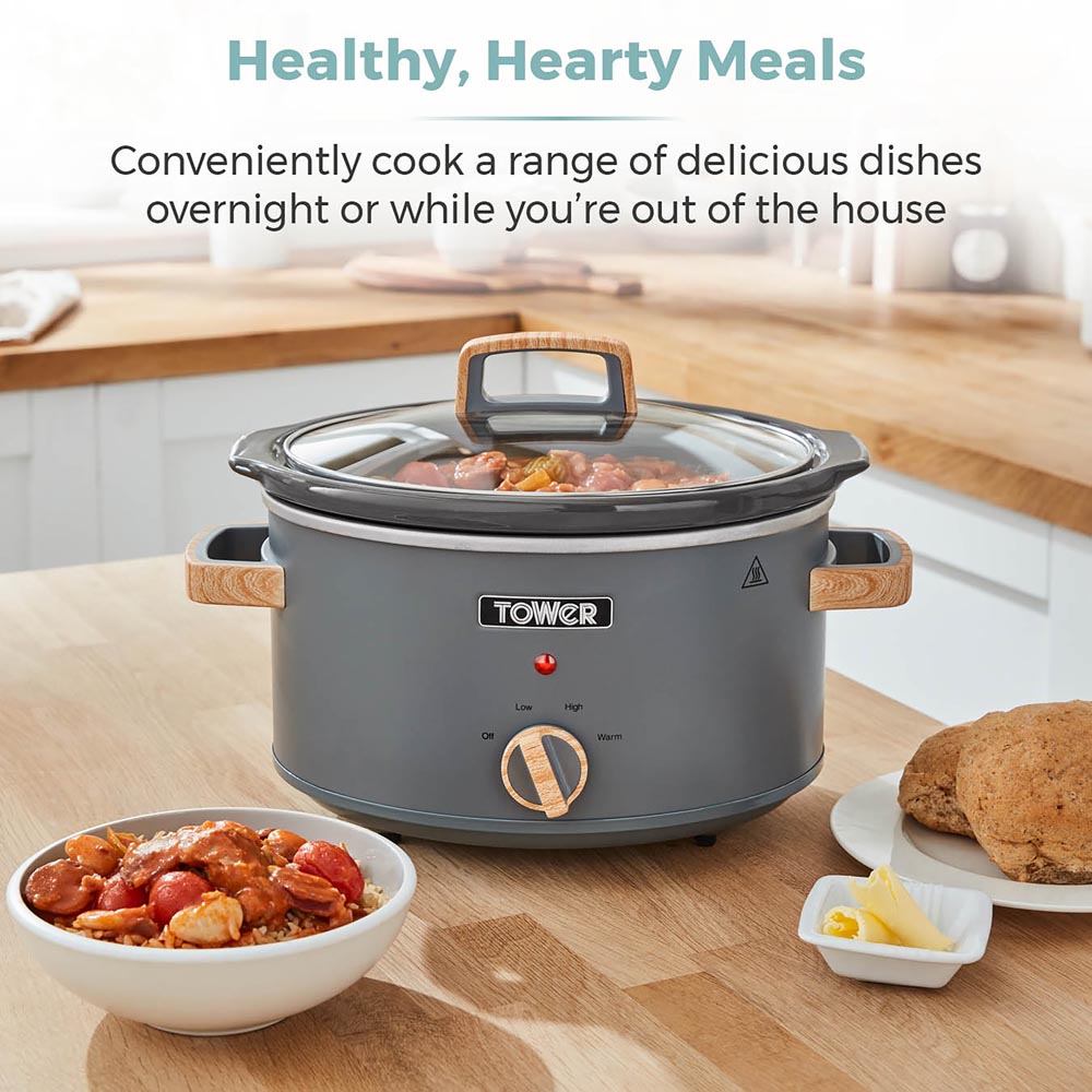 Tower Scandi 3.5L Slow Cooker Wilko