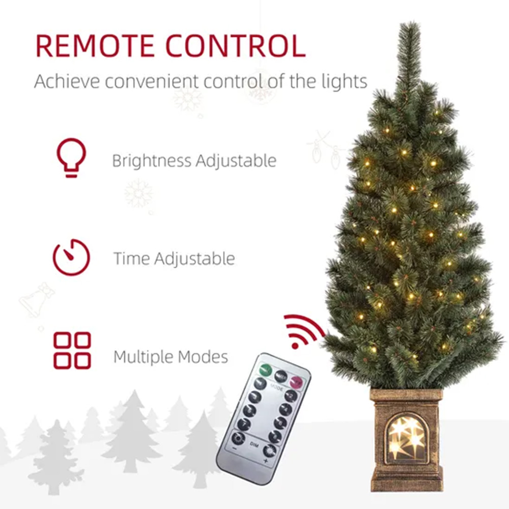 Everglow Warm White LED Pre-Lit Artificial Christmas Tree 4ft Image 5