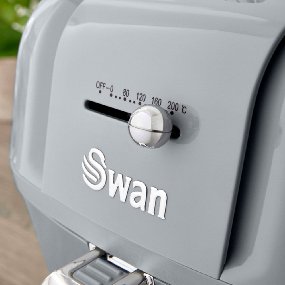 Swan SD10510GRN Green Retro Manual 6L Air Fryer 1800W Image 6