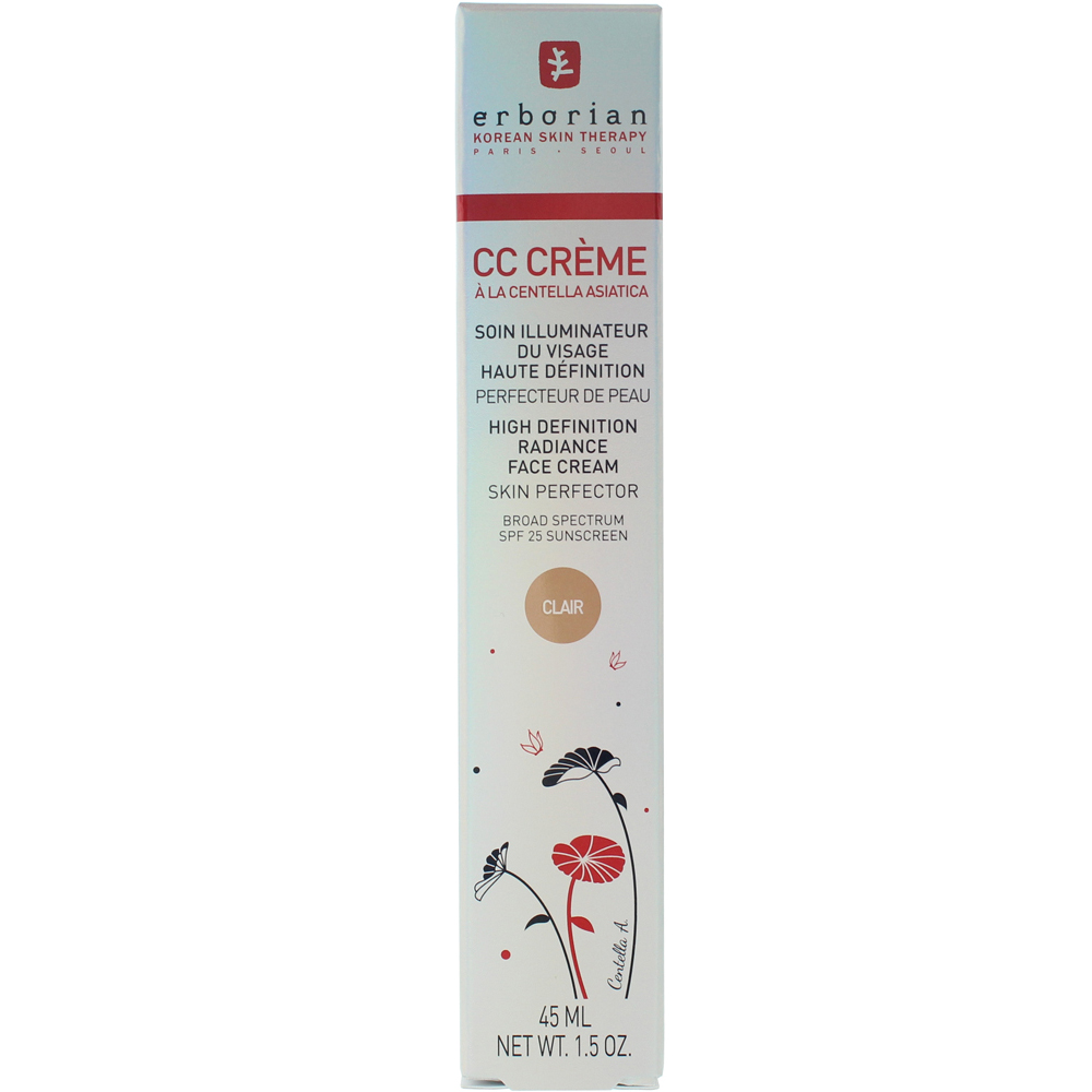 Erborian CC Creme Clair High Definition Radiance Face Cream SPF25 45ml Image 3