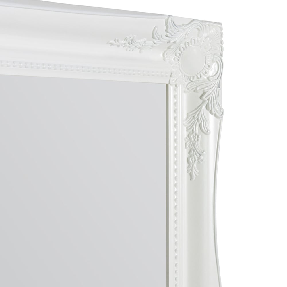 MirrorOutlet Hamilton White Shabby Chic Wall Mirror 137 x 76cm Image 7