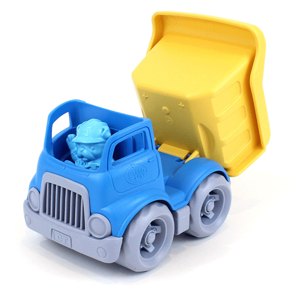 BigJigs Toys Yellow and Blue Dumper Truck Image 2