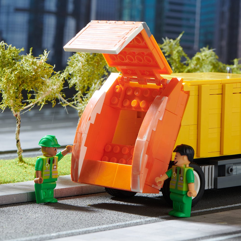 Wilko Blox Dustbin Lorry Large Set Wilko