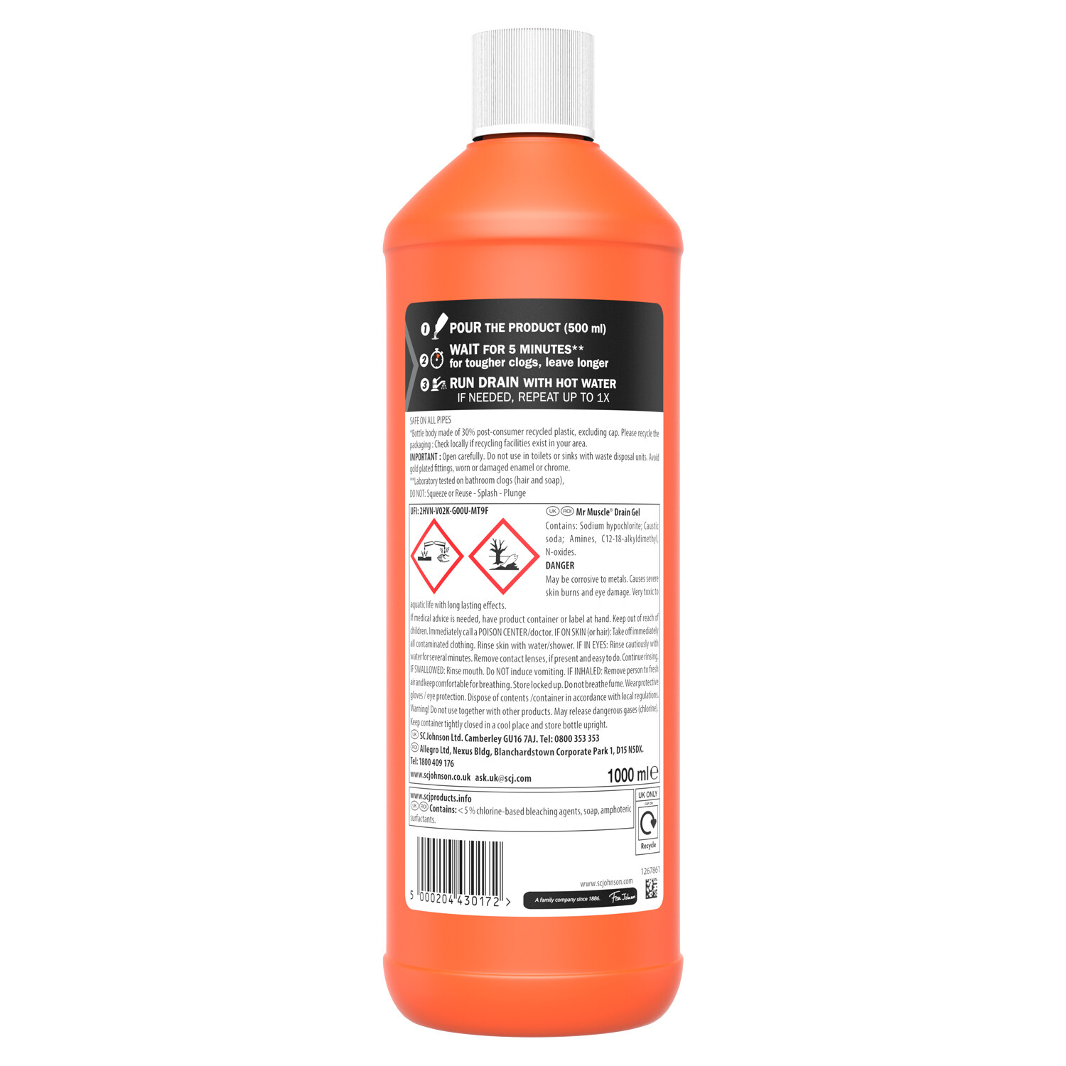 Mr Muscle Bathroom Gel Unblocker Image 2