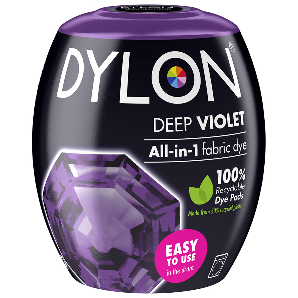 Dylon Deep Violet Fabric Dye Pod 350g Image 1