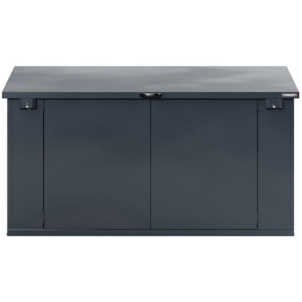 Asgard Access E Plus 8 x 4ft Double Door Grey Bike Storage Shed Image 1