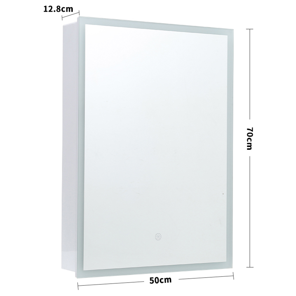 Living and Home LED Mirror Cabinet with Touch Screen Image 7