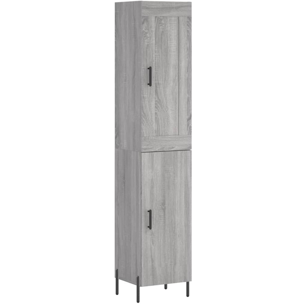 vidaXL 2 Door Grey Sonoma Highboard Image 2
