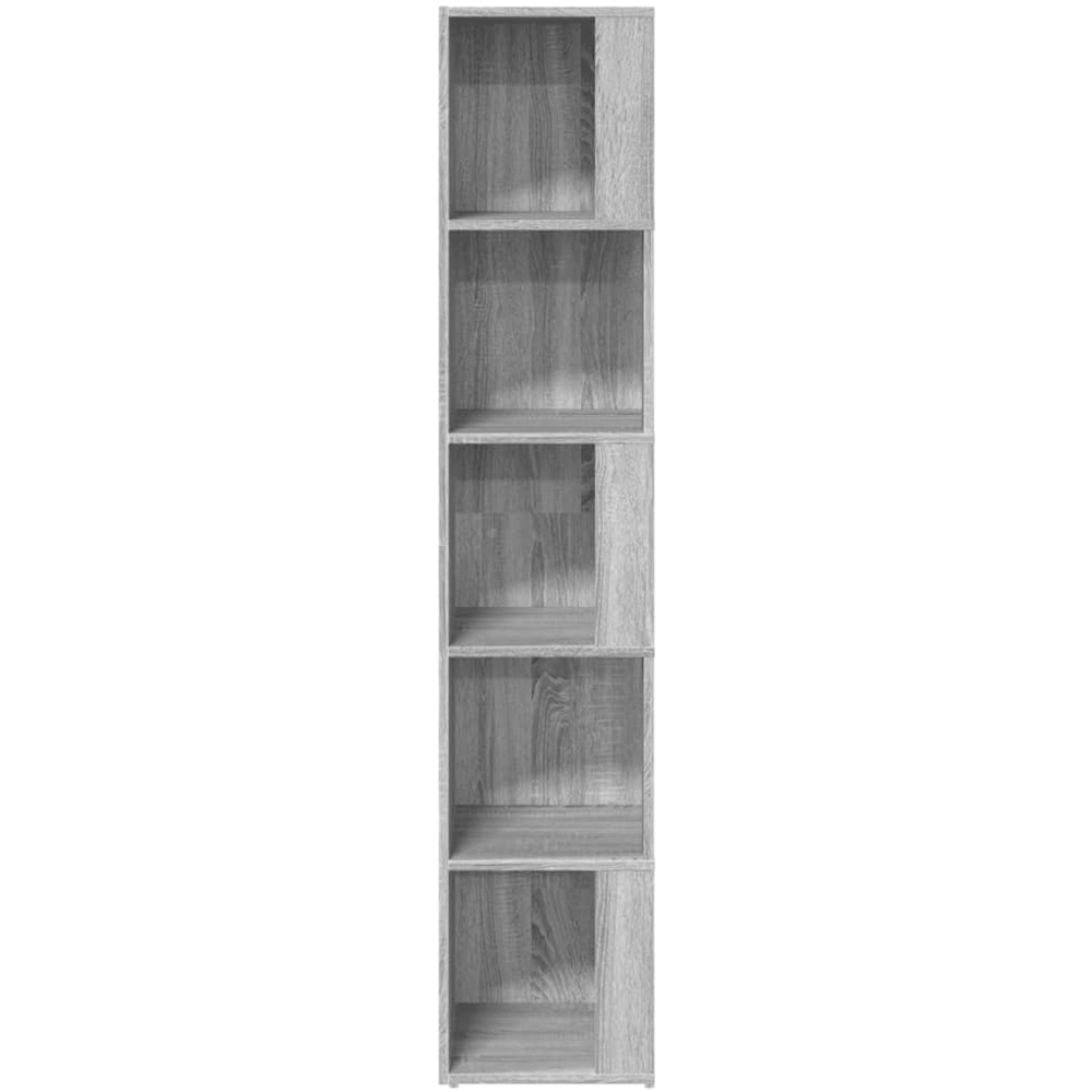 vidaXL 5 Shelf Grey Sonoma Corner Cabinet Image 4