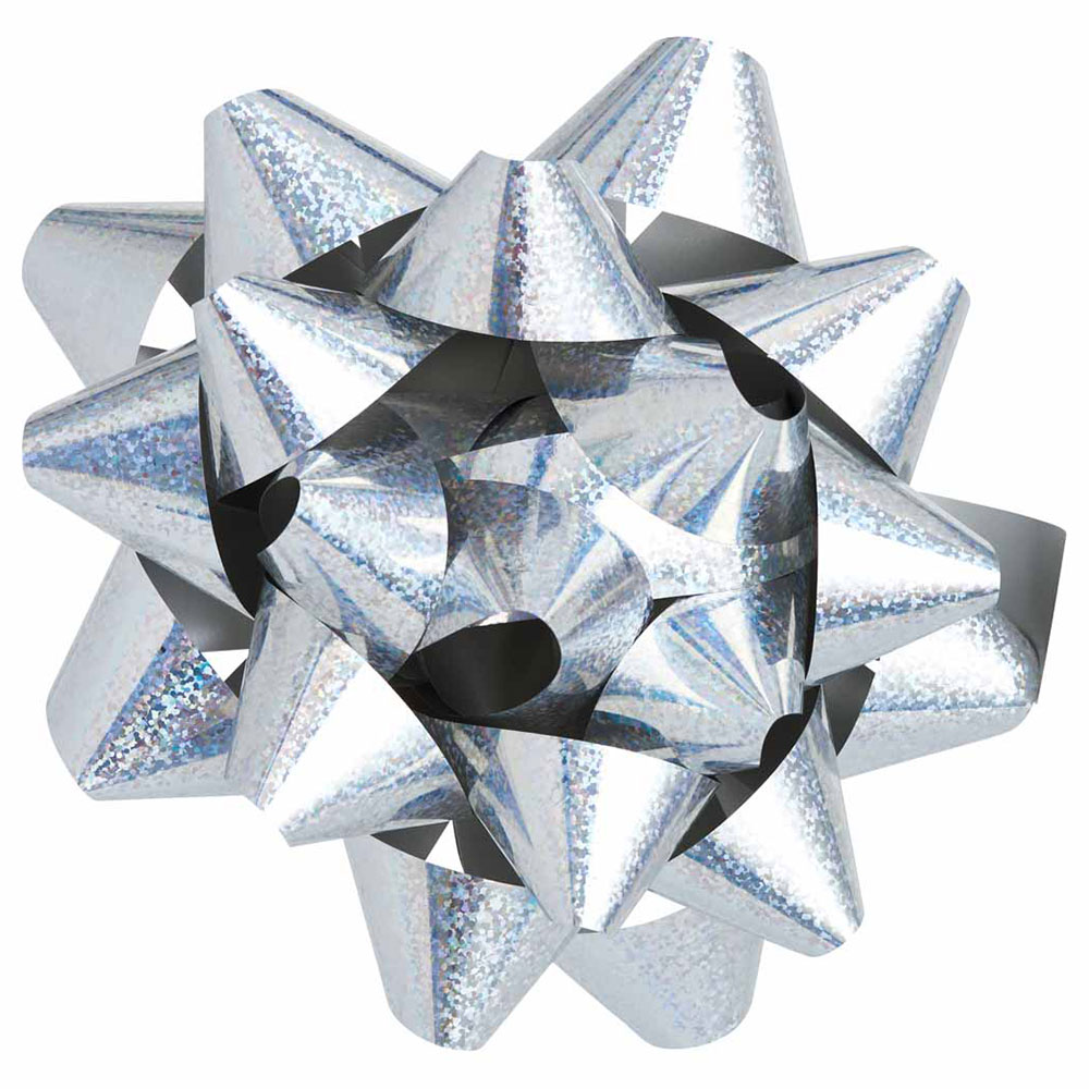 Wilko Giant Silver Gift Bow Image