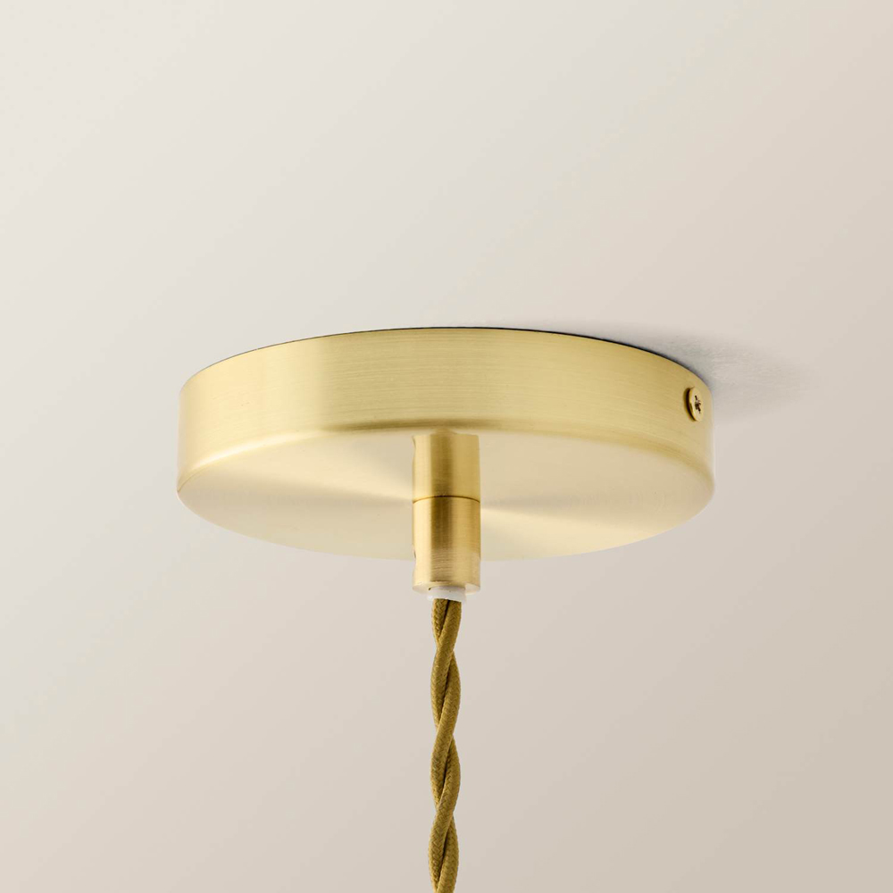 ValueLights Maddison Pink Glass Globe Brushed Gold LED Ceiling Pendant Light with Bulb Image 5