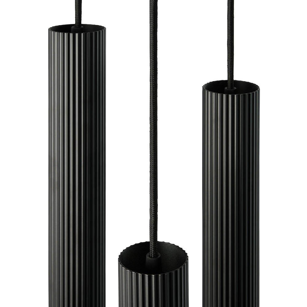 Nordlux Vico 3-Rondel Black Pendant Light Image 3