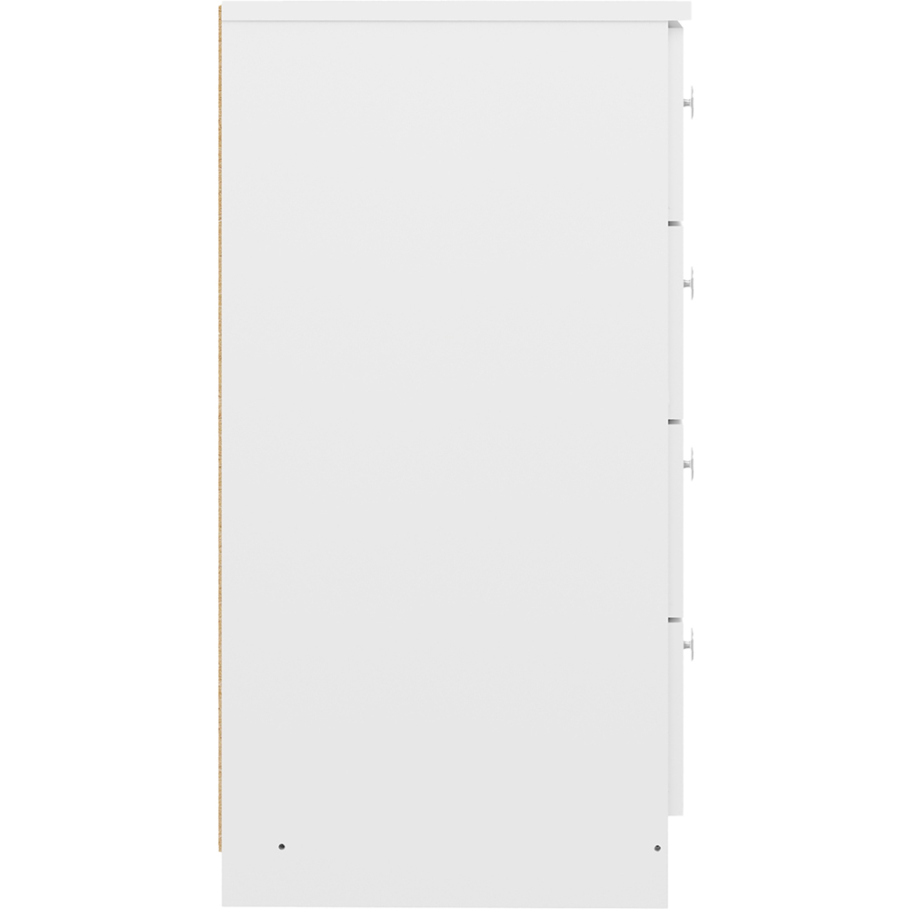 Seconique Denver 4 Drawer White Gloss Storage Chest Image 5