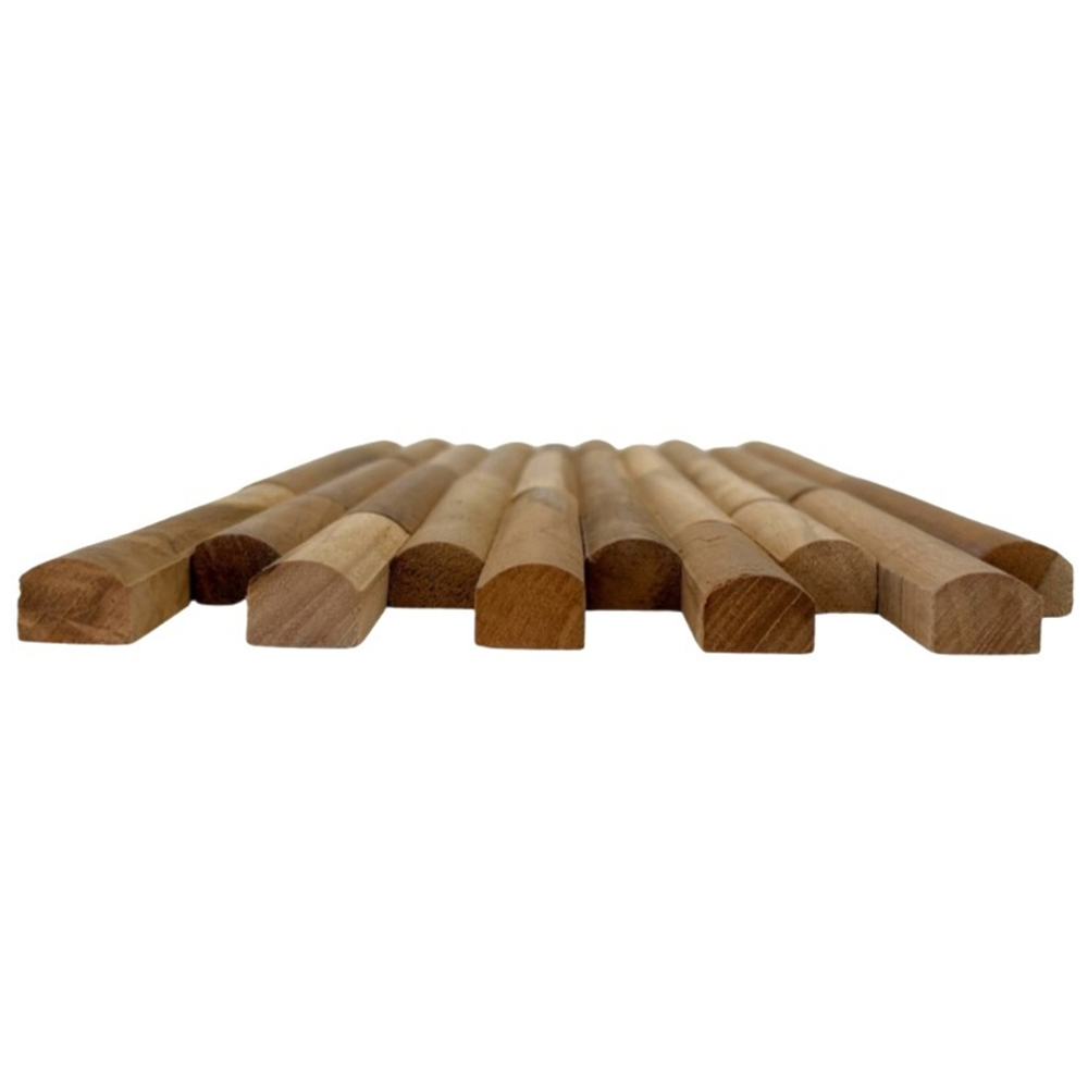 Wallsupply UltraWood Round Teak Wall Panel 10 Pack Image 2