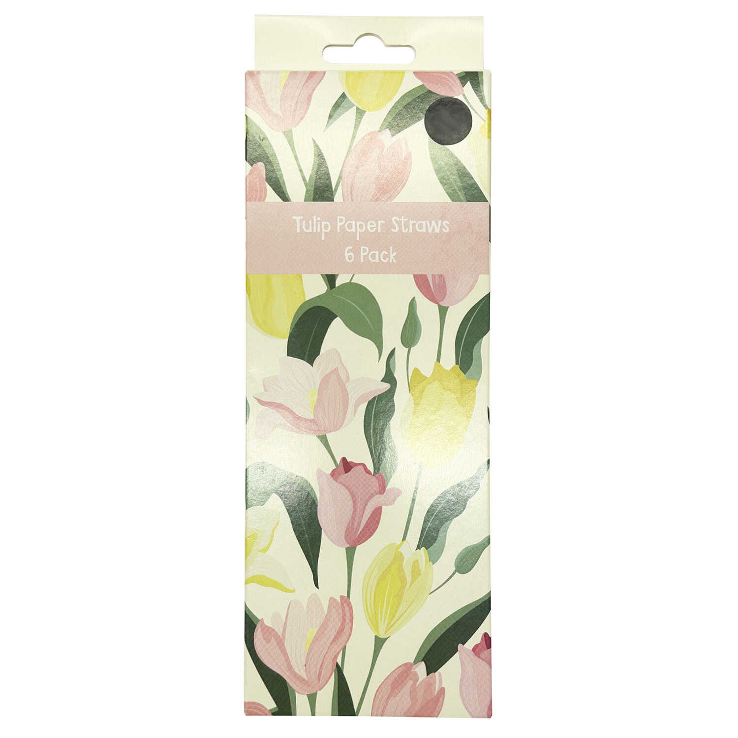 Pack of 6 Tulip Paper Straws - Multicolour Image 2