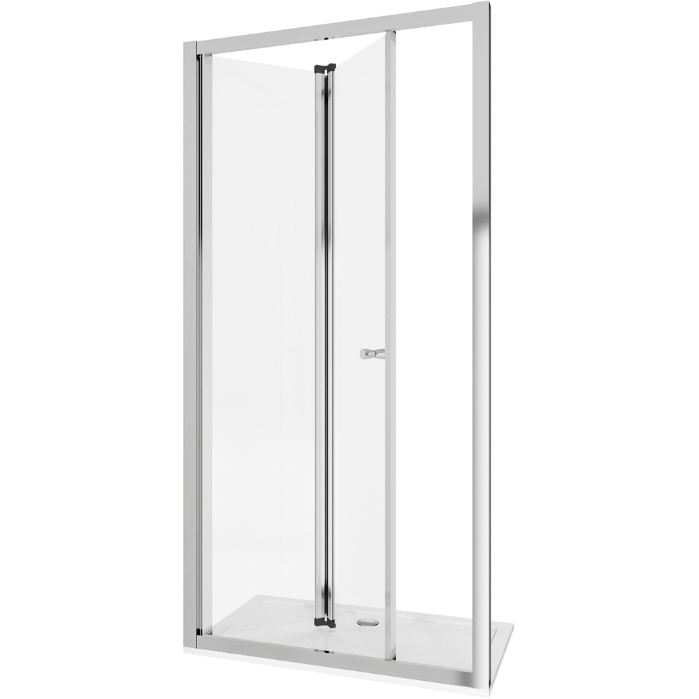 Stech Homes Bi-fold Shower Door with Shower Tray 800 x 1850mm Image 1