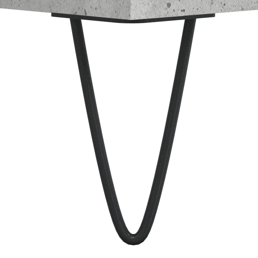 vidaXL 2 Door 2 Shelf Concrete Grey TV Cabinet Image 9