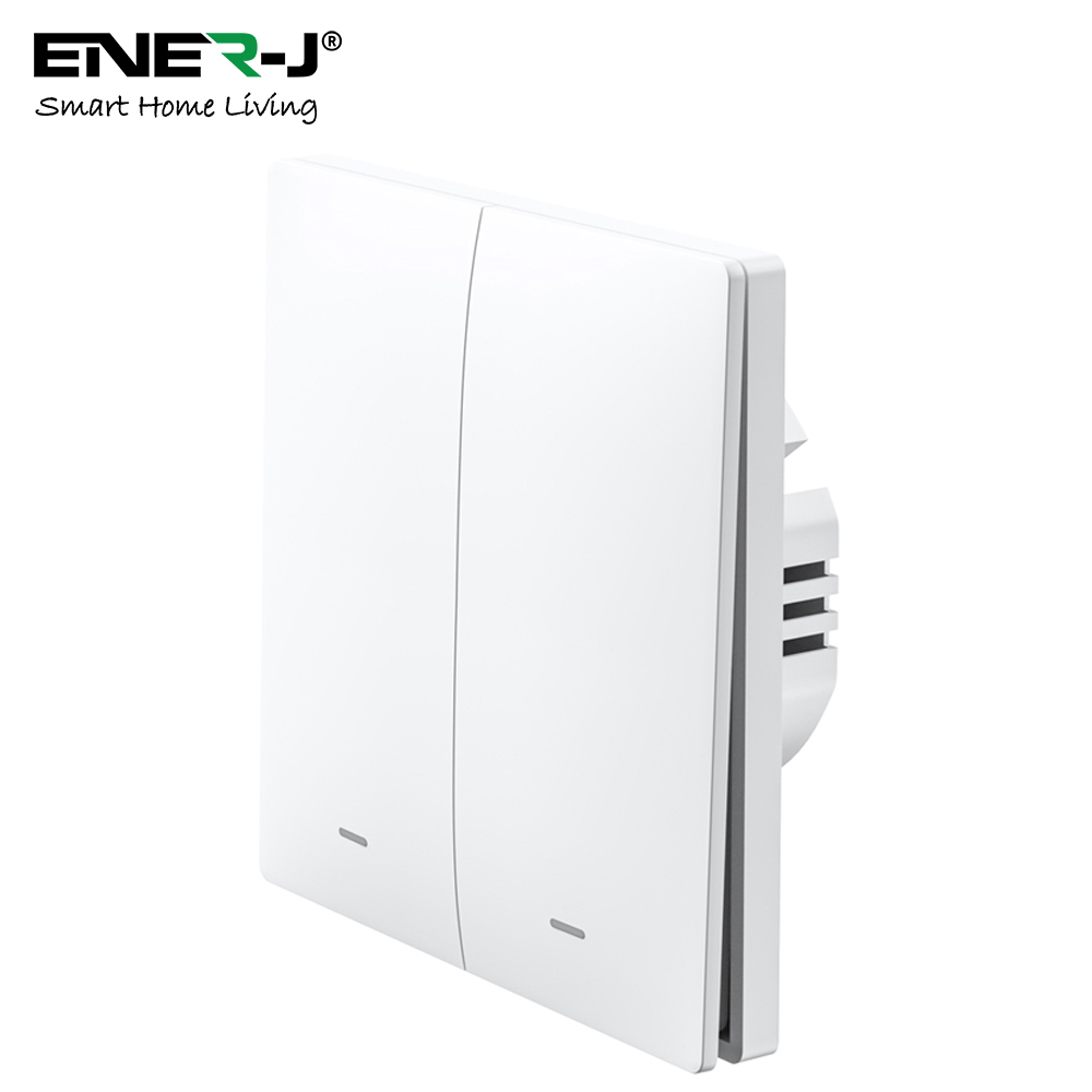 ENER-J 2 Gang Smart Push Button Smart Light Switch Image 2